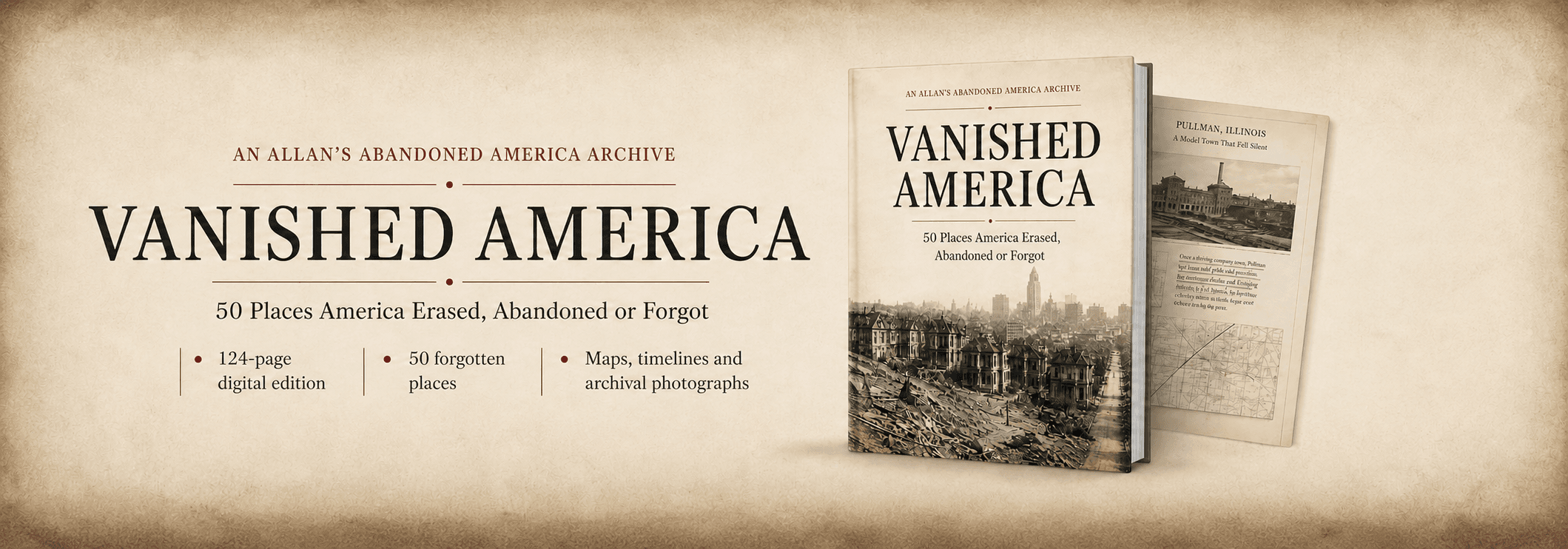 Vanished America digital archive promotional banner